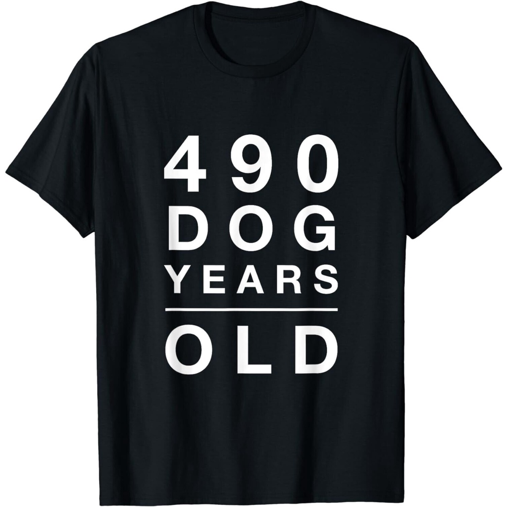 490 Dog Years Old Funny 70Th Birthday T-Shirt
