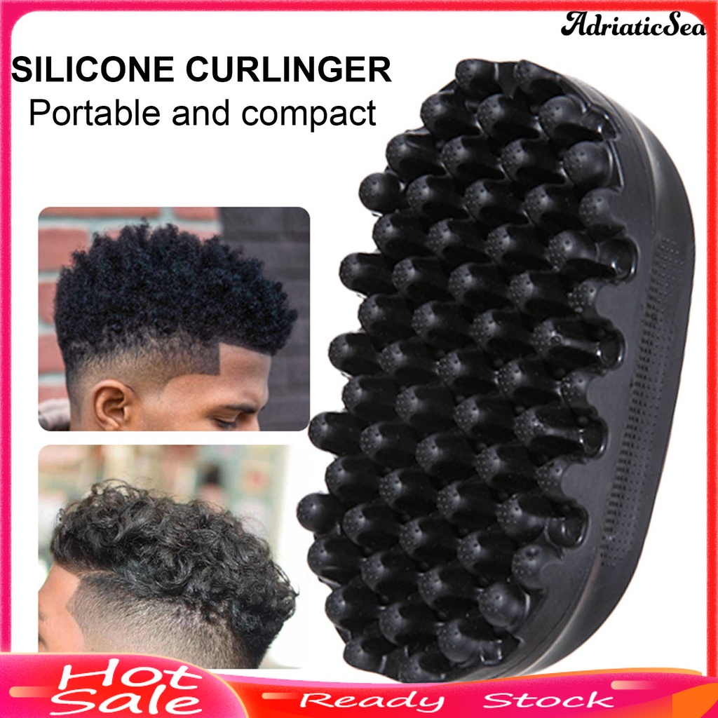 [COD]☃ผมหยิกแปรง Dreadlock Twist Styler ล้างทําความสะอาดได้ Afro ฟองน้ํา Afro Racket สําหรับ Families Easy Curls ยาง Grip Professional Curls หวี