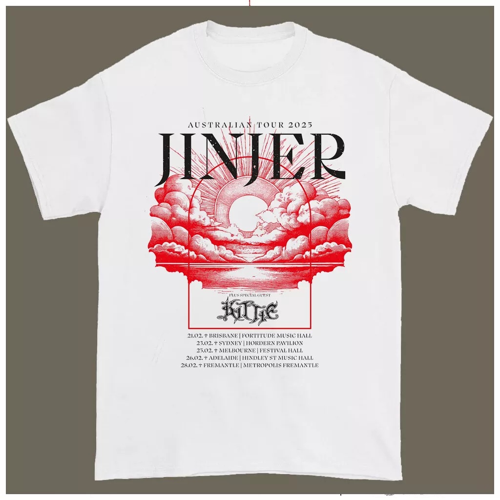 เสื้อยืด Unisex ใหม่จาก Jinjer เหมาะสำหรับการเดินทางและเป็นของขวัญให้แฟน ๆ ในปี 2025