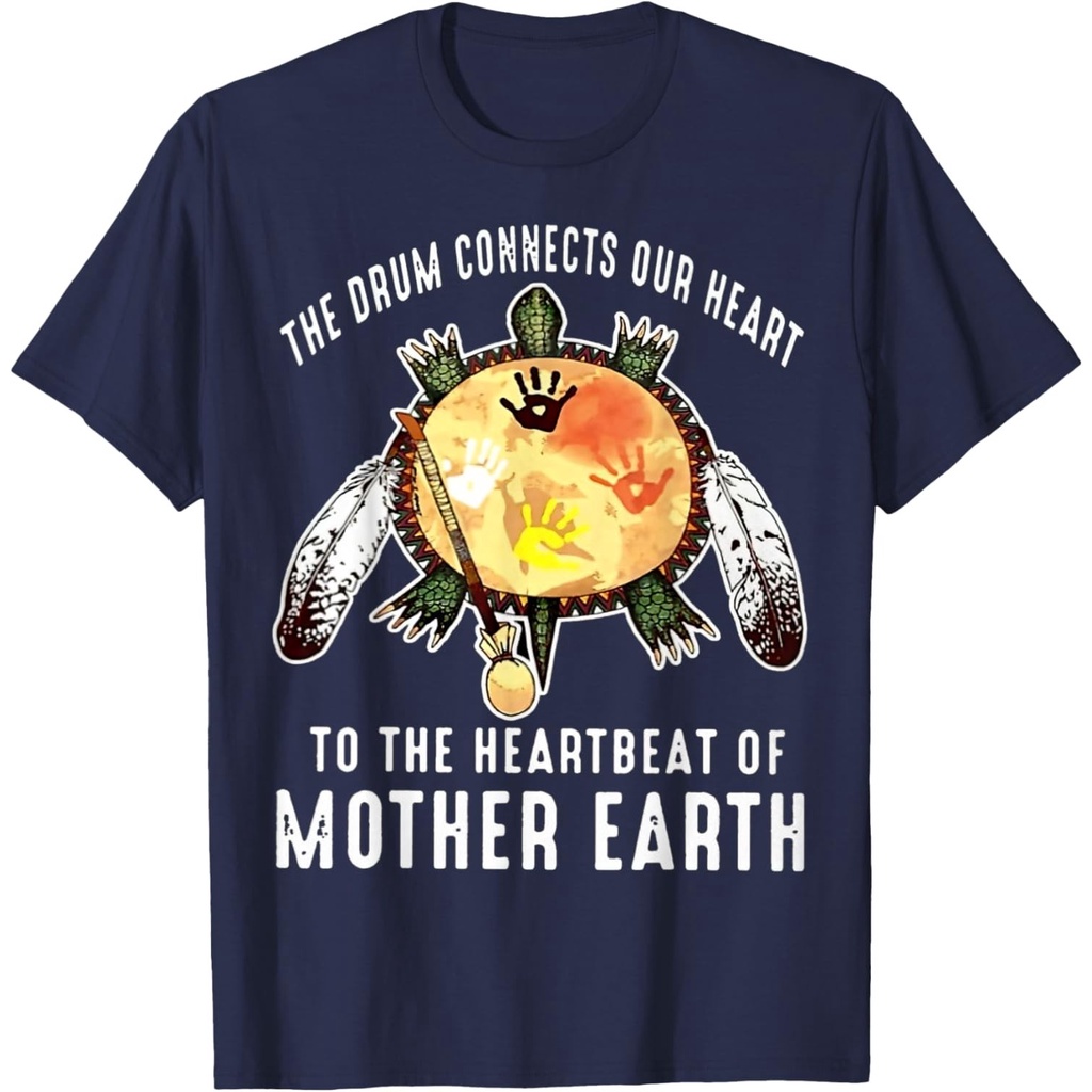 กลองเชื่อมต่อหัวใจของเรา To The Heartbeat Of Mother Earth เสื้อยืด