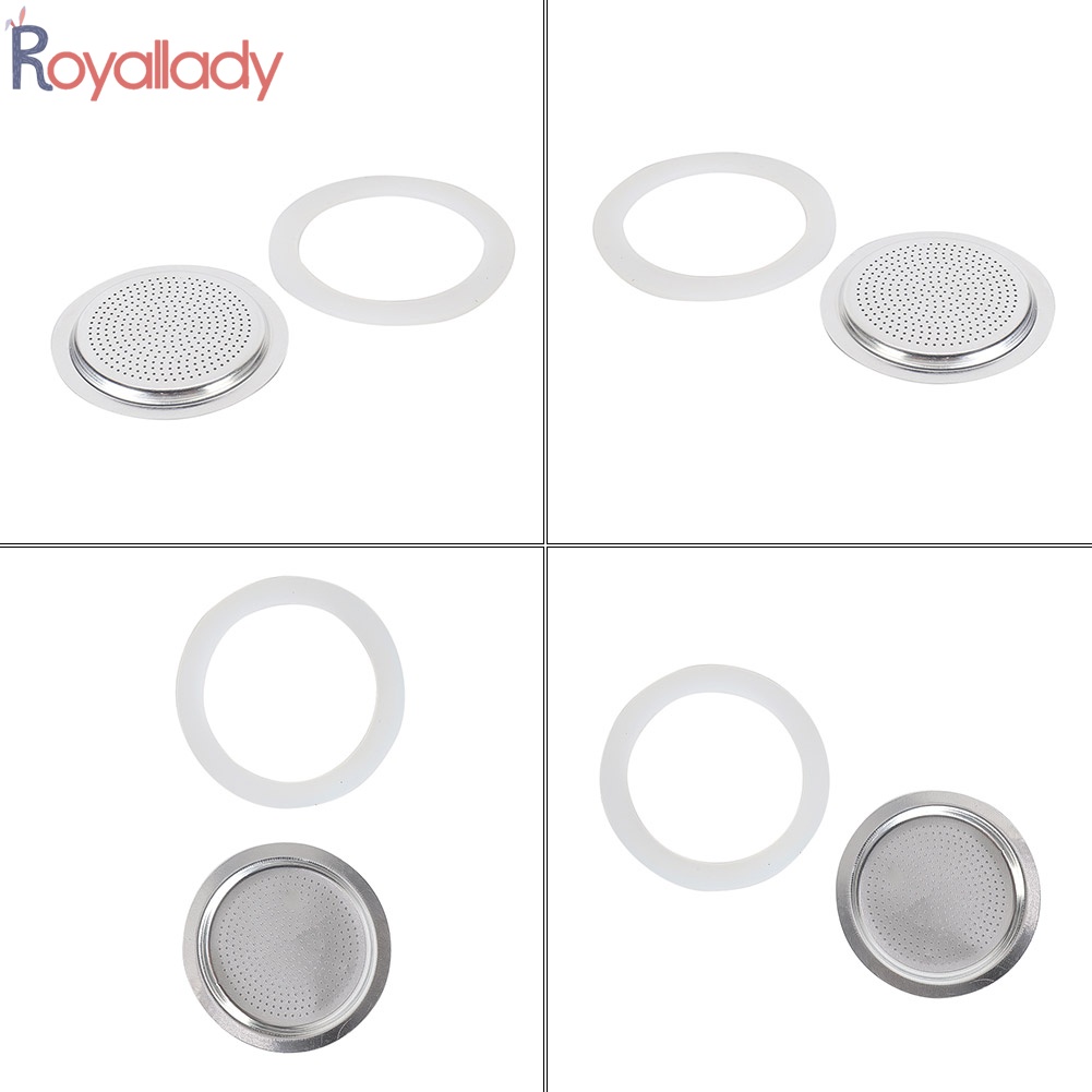 [ROLADY ใหม่เอี่ยม] ซีลปะเก็นทดแทนสําหรับ Coffee Espresso Moka Stove Pot ยางซิลิโคนด้านบน
