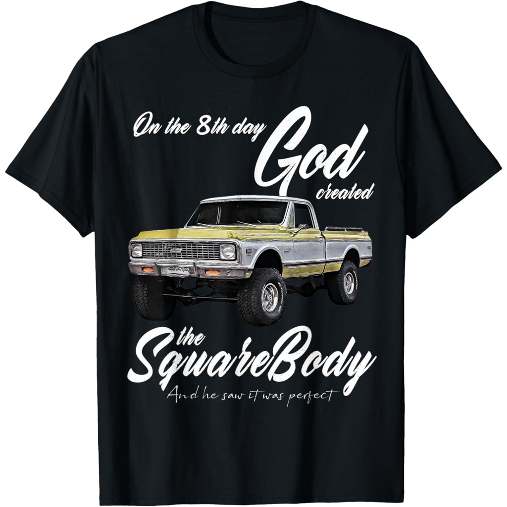เสื้อยืดผ้าฝ้ายผู้ชาย 8th God,Jimmy,Squarebody Truck,Suburban,Blazer,Silverado,K5 T-Shirt 4XL , 5XL 