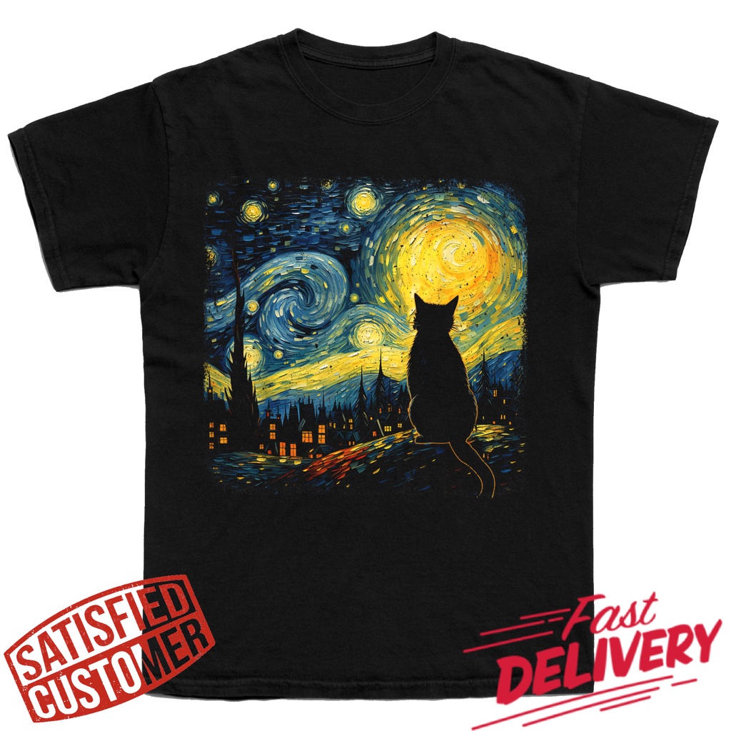 Cat With Sushi T-Shirt Sushi Lover Tee