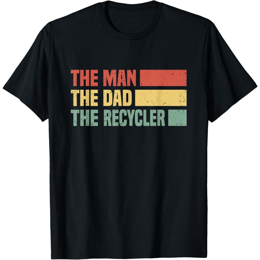 Mens The Man The Dad The Recycler - เสื้อยืดรีไซเคิล