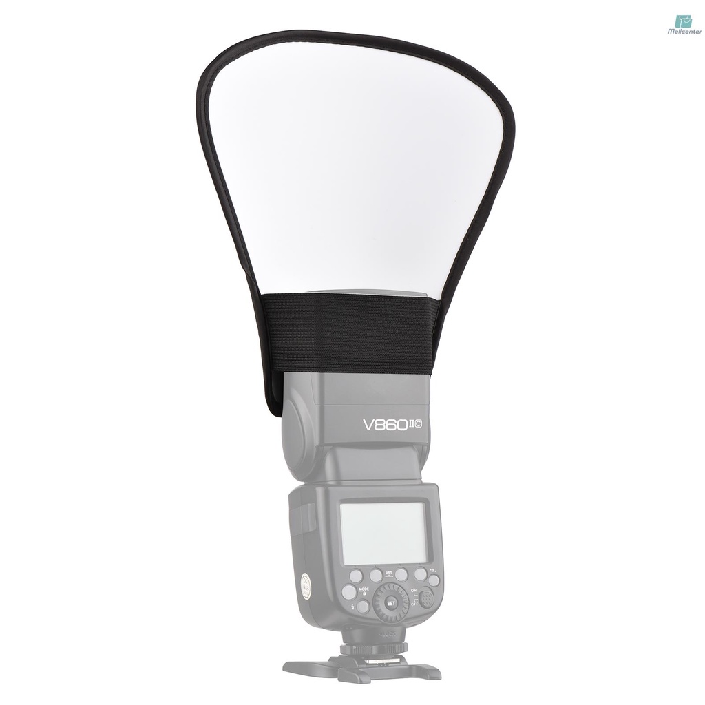 Reflector แบบพกพา Universal กล้องแฟลช Reflector Speedlite Bounce Diffuser Board Silver & White พื้นผิวสะท้อนแสงสําหรับ Canon Godox Yongnuo on-Camer Came-229