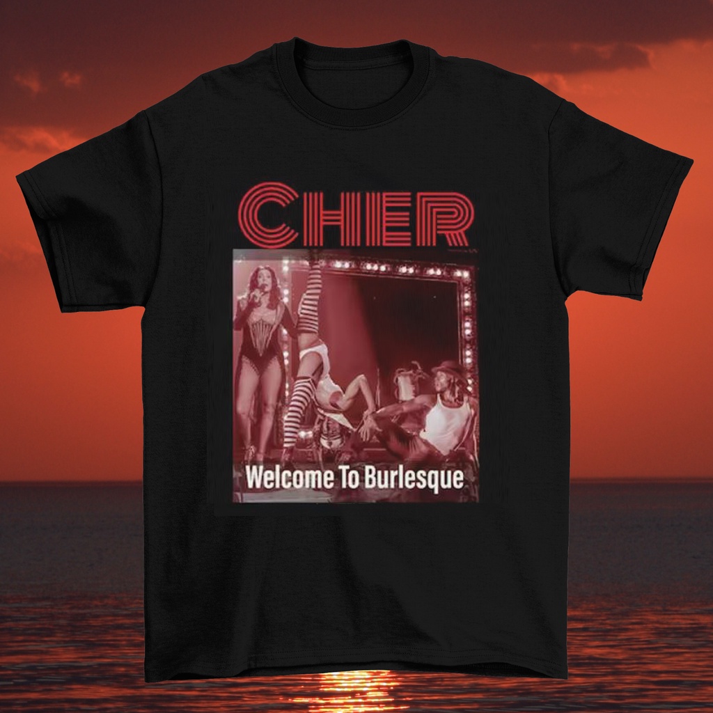 เสื้อยืดคอนเสิร์ต Burlesque Cher Softstyle Crew The Cher Museum