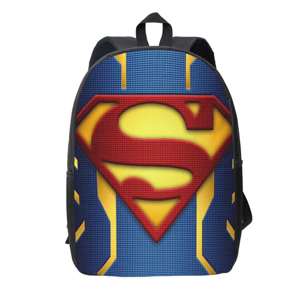 กระเป๋าเป้สะพายหลังคอมพิวเตอร์แล็ปท็อป Superhero Superman กระเป๋าเป้สะพายหลังสําหรับธุรกิจกระเป๋าเป้