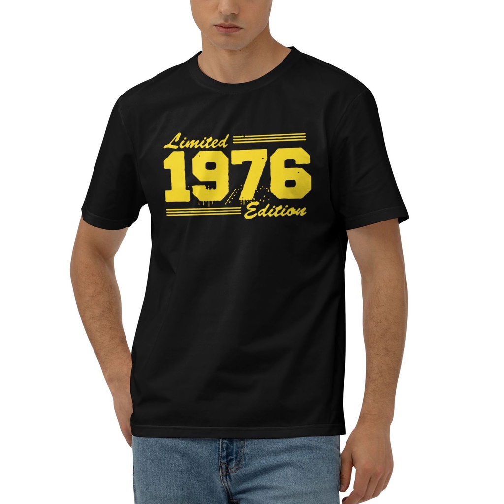 Limited 1976 Edition เสื้อผ้าแฟชั่น Round T Shirt