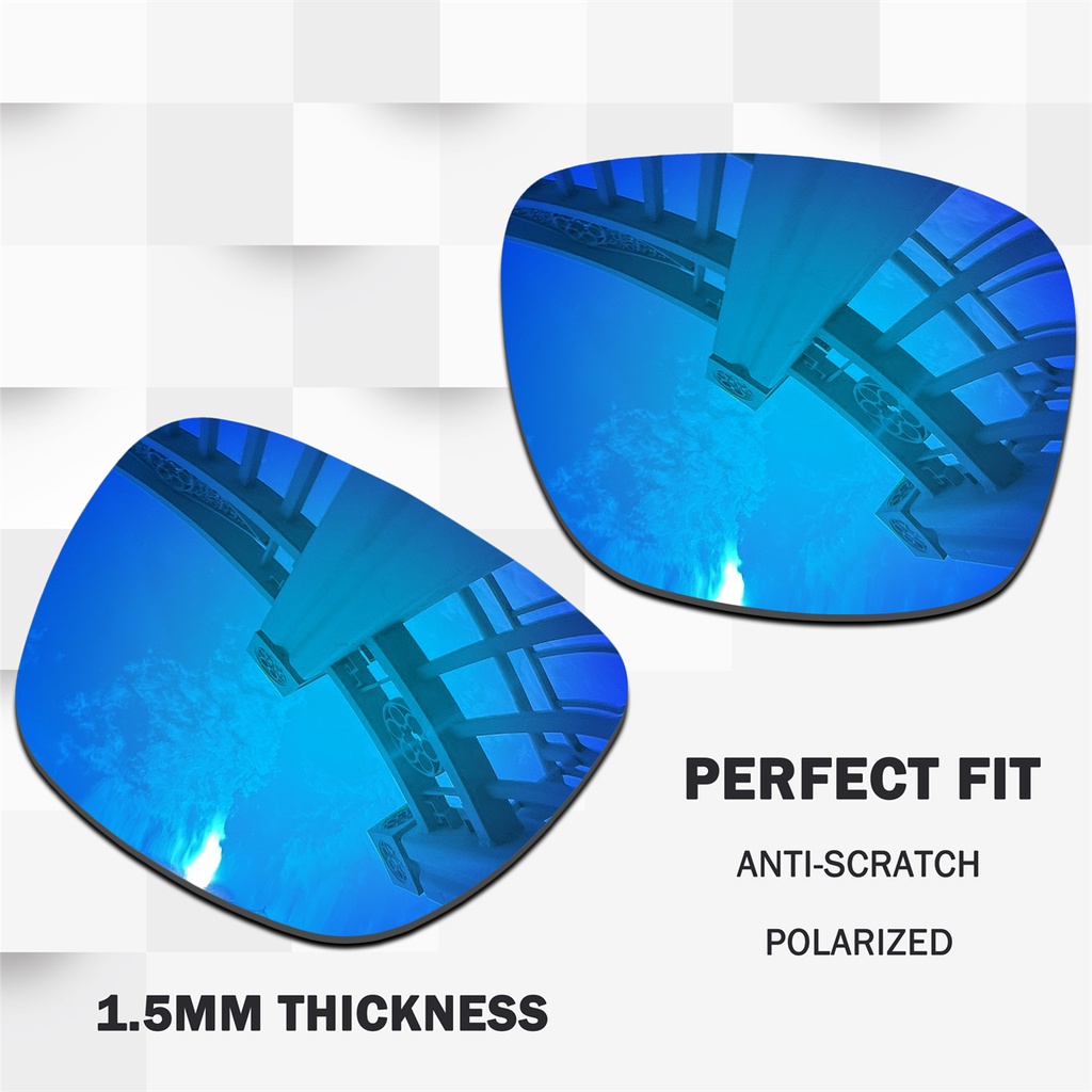 เลนส์เปลี่ยน POLARIZED 1.5 มม.สําหรับ Oakley Holbrook XS OJ9007 แว่นกันแดด 53 มม., ป้องกันรอยขีดข่วน