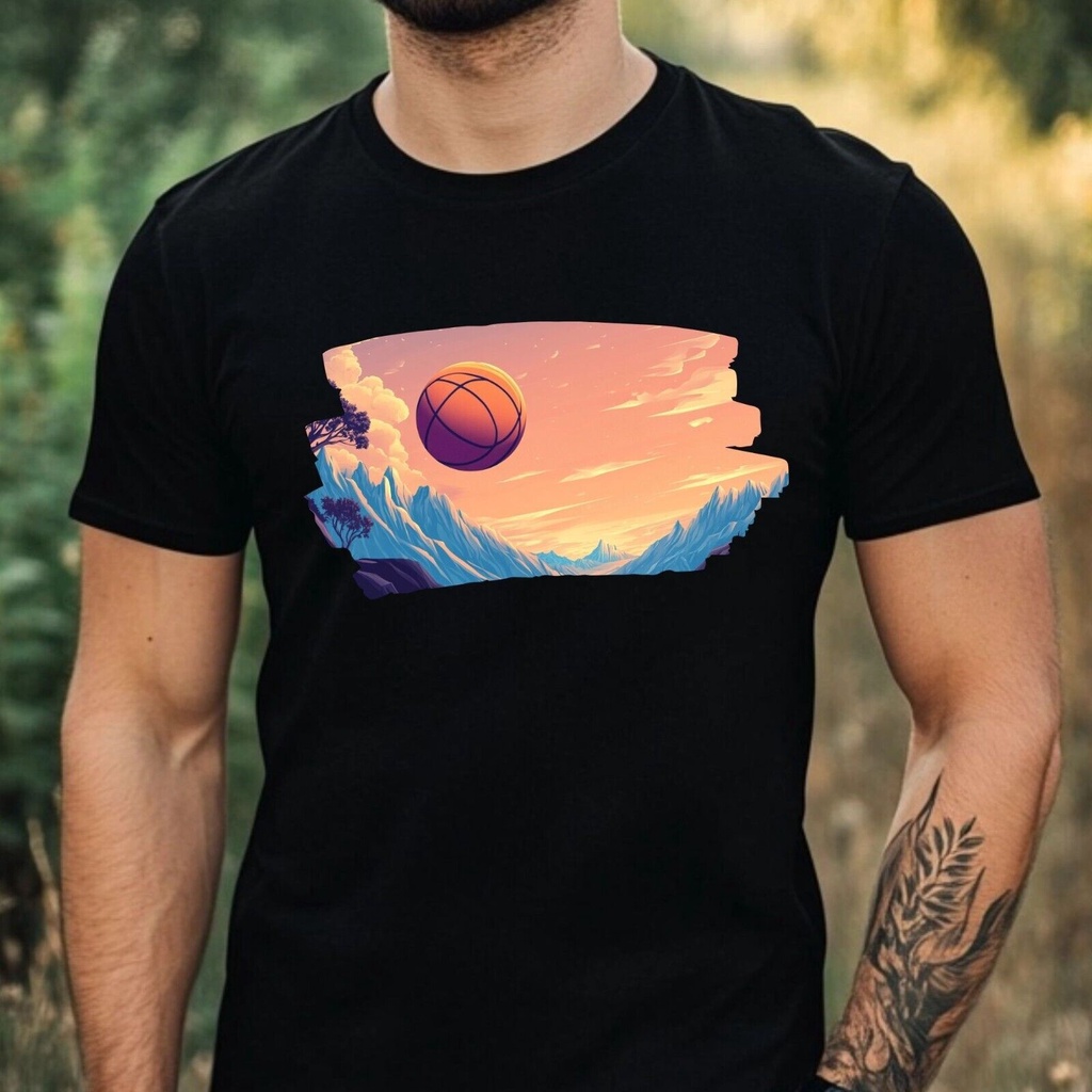 เสื้อยืดผ้าฝ้ายธีมบาสเก็ตบอลบุรุษ ไซส์ Xs ถึง 3Xl-Er8T054