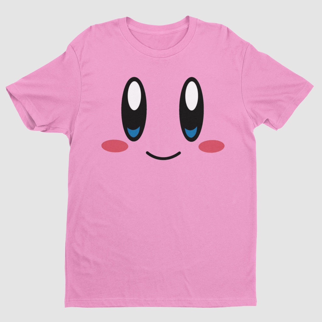 Kirby Face Classic Retro Gaming Premium เสื้อยืด Unisex เสื้อยืดตลก