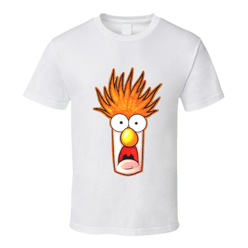 เสื้อยืดสีขาว Beaker Muppets Meep ใหม่