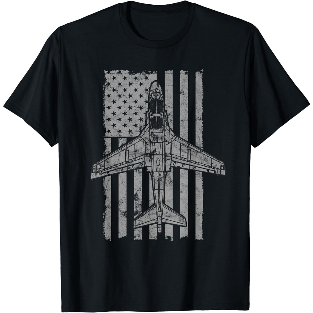 Ea-6B Prowler เครื่องบินทหาร Retro Flag Design เสื้อยืด_unisex