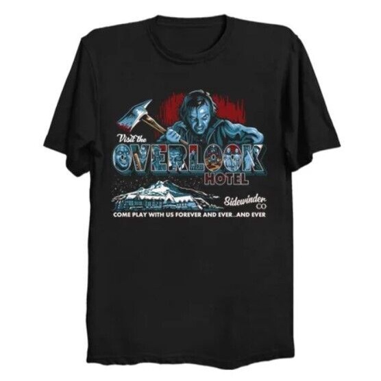 เสื้อยืดสีดําผู้ชาย The Shining Movie
