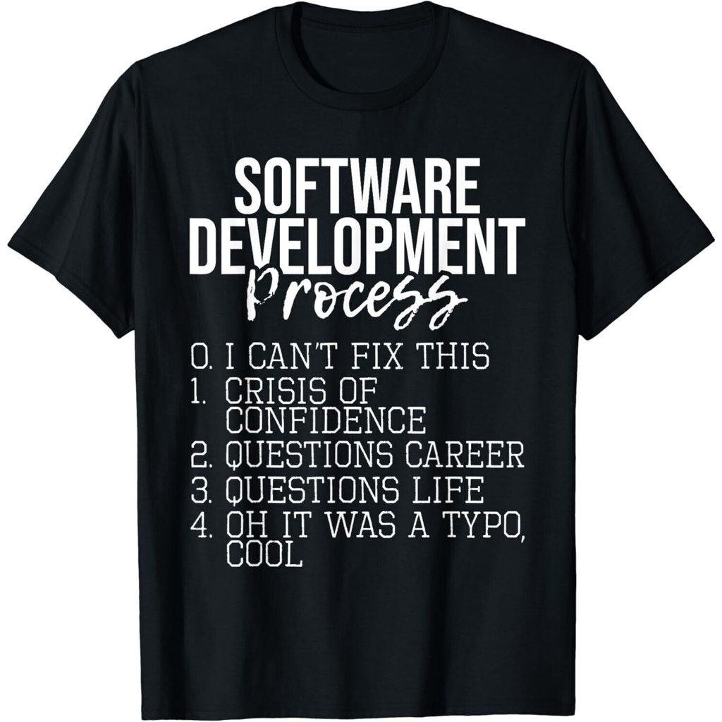 กระบวนการพัฒนาซอฟต์แวร์ - เสื้อยืด Coding Programmer Coder