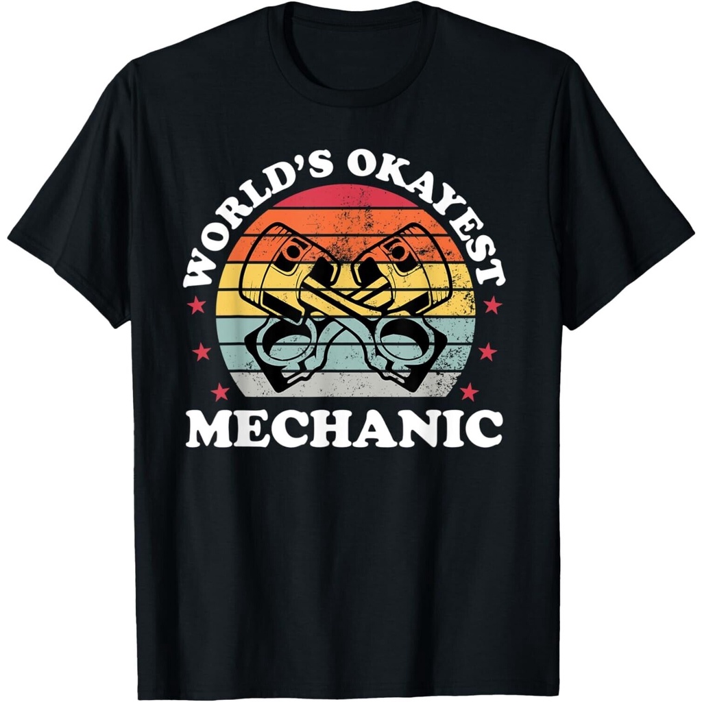 OKest Mechanic Funny Auto Car Mechanic Dad Father Men เสื้อยืด