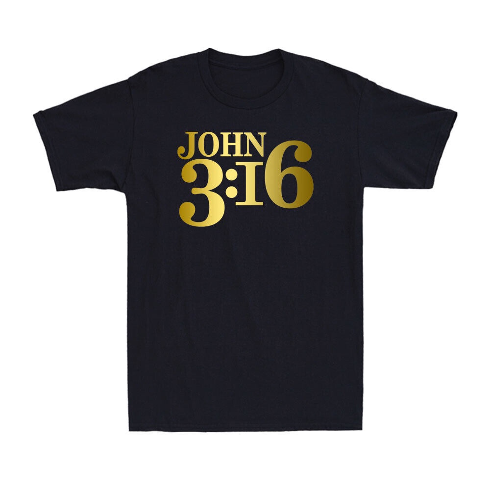 เสื้อยืดผู้ชาย นำแรงบันดาลใจจากJohn 3:16 แสดงความรักคริสเตียน