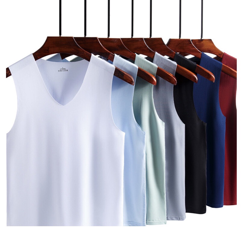 เนินเขา เสื้อกั๊กผู้ชายสีทึบกีฬาลําลองดูดซับเหงื่อสวมใส่ภายใน