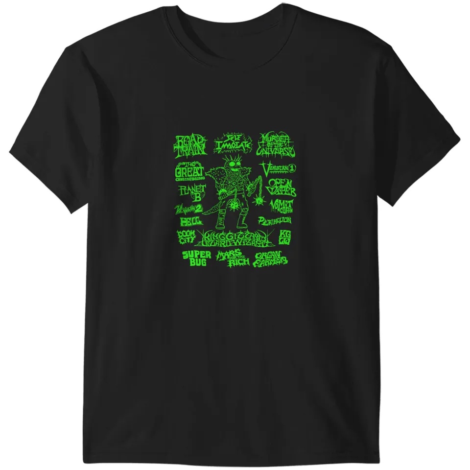King Gizzard Metalking Gizzard เสื้อยืด Unisex ขนาดเต็ม Xs-3Xl