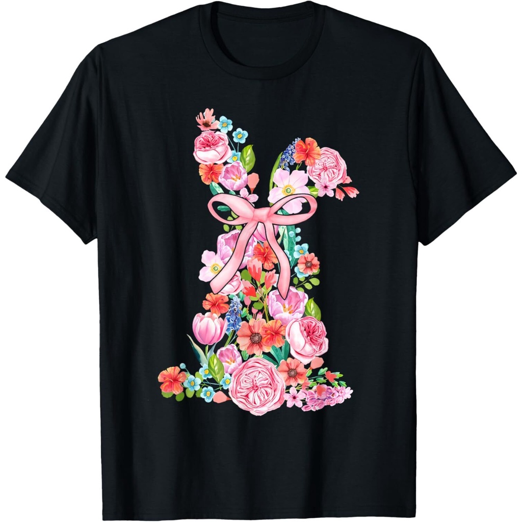 Easter Bunny Easter Coquette Floral Men เสื้อยืด