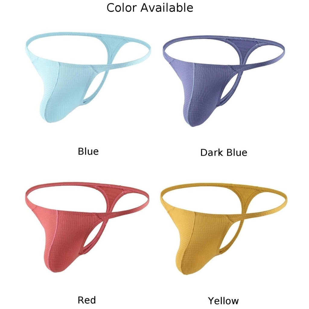 [BETL] Mens Thongs Briefs Low Waist Bulge Pouch Elastic G-string ชุดชั้นในกางเกง - รูปที่ 7