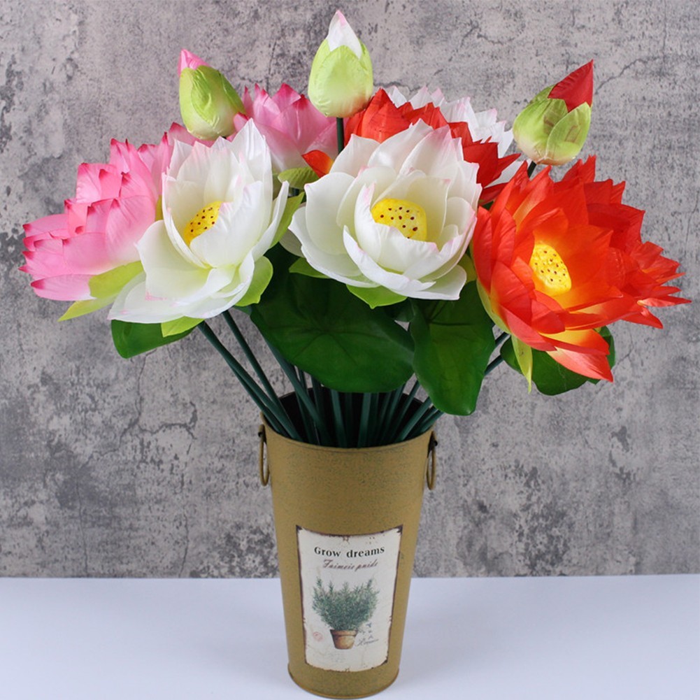 [iTools] Lotus ดอกไม้ประดิษฐ์ Lotus Stalks สําหรับงานแต่งงานตกแต่งสวนดอกไม้