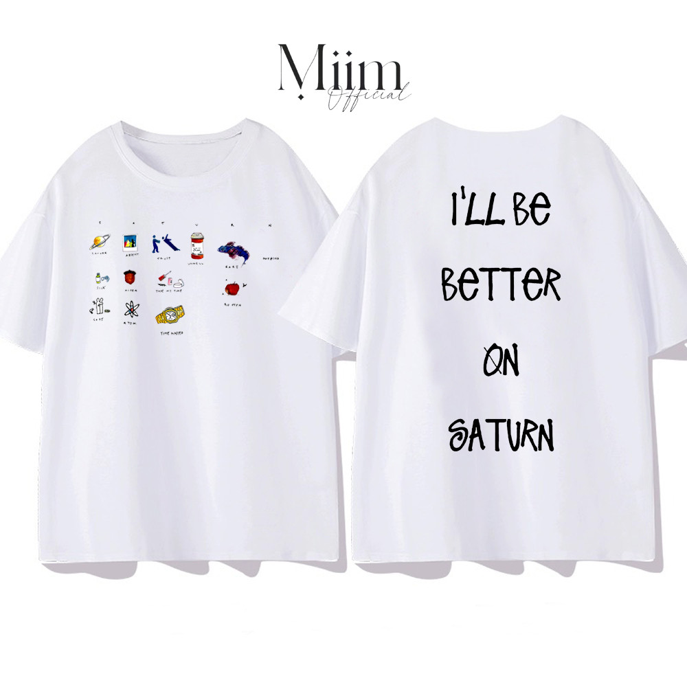 เสื้อยืด Saturn Sza สําหรับโอเวอร์ไซส์พื้นฐาน