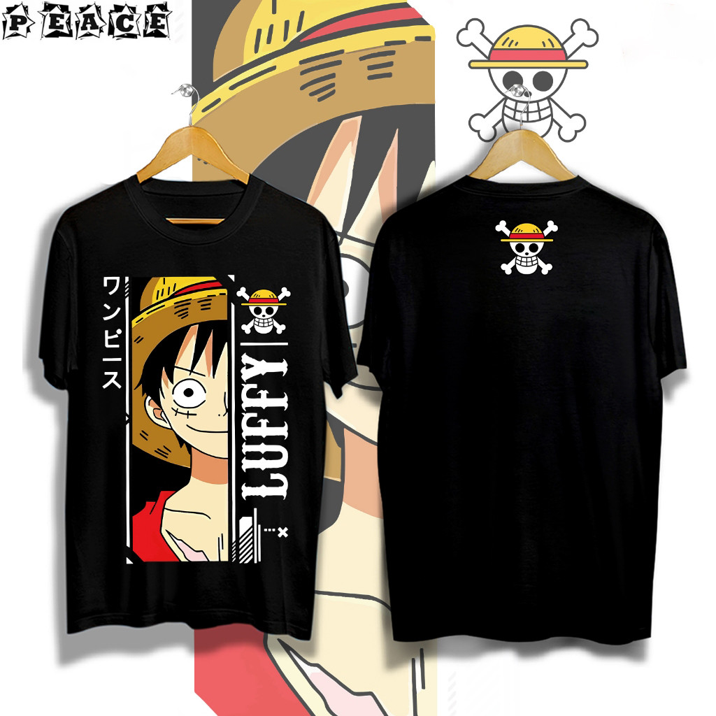 อะนิเมะ One Piece Luffy Mens Cotton Tshirt
