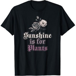 Gothic Flowers Gothic is for Plants Got Emo Indie Aesthetic T-Shirt
