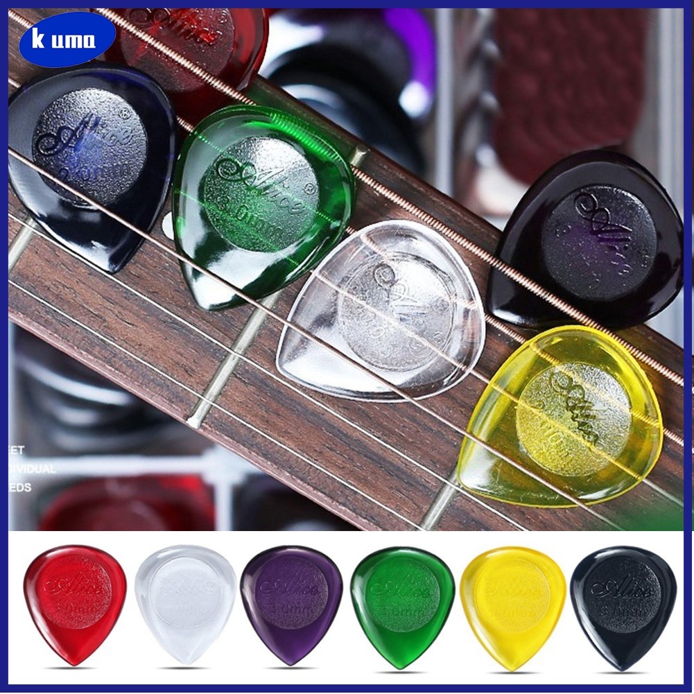 kkuma 6 ชิ้นสําหรับลูกกีตาร์ Stubby Picks Plectrums Stubbles ขนาดใหญ่