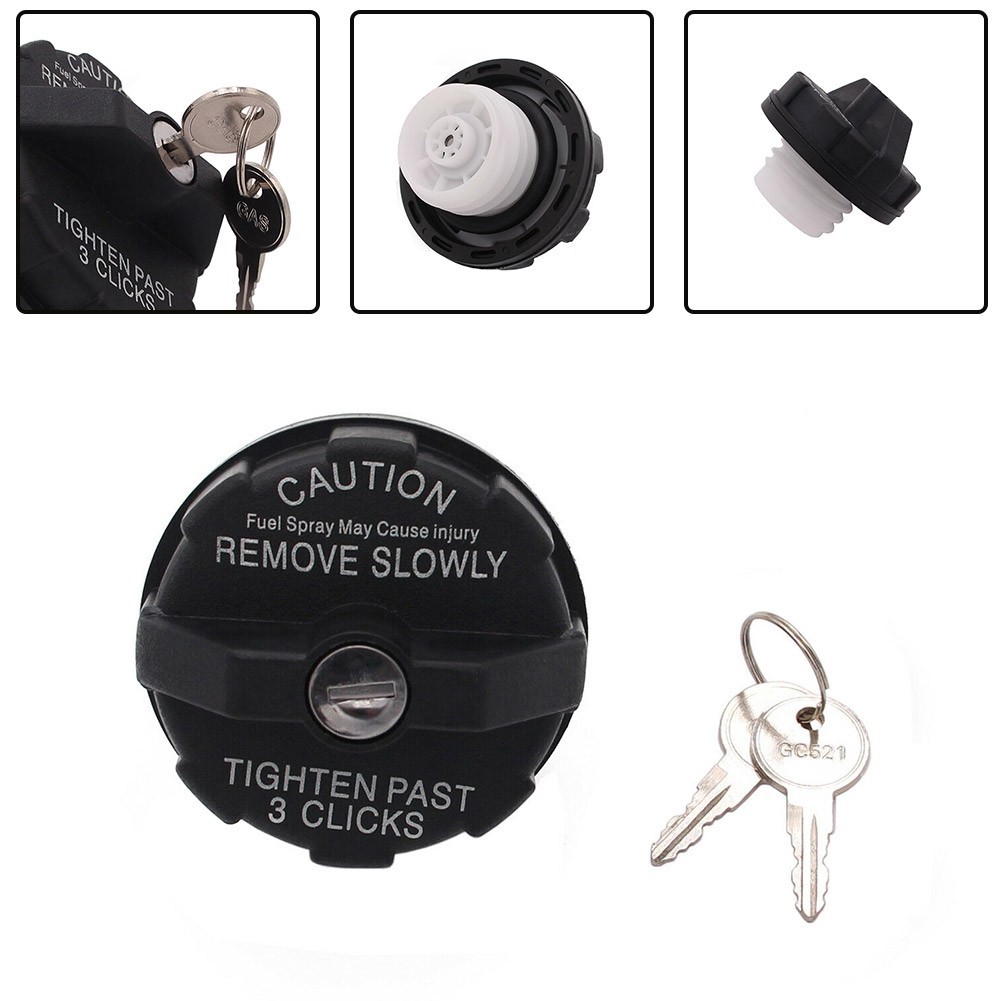 JTYYBlack Locking Fuel Gas Cap สําหรับ Jeep สําหรับ Wrangler TJ 1997-2000 สําหรับ Cherokee 82400041