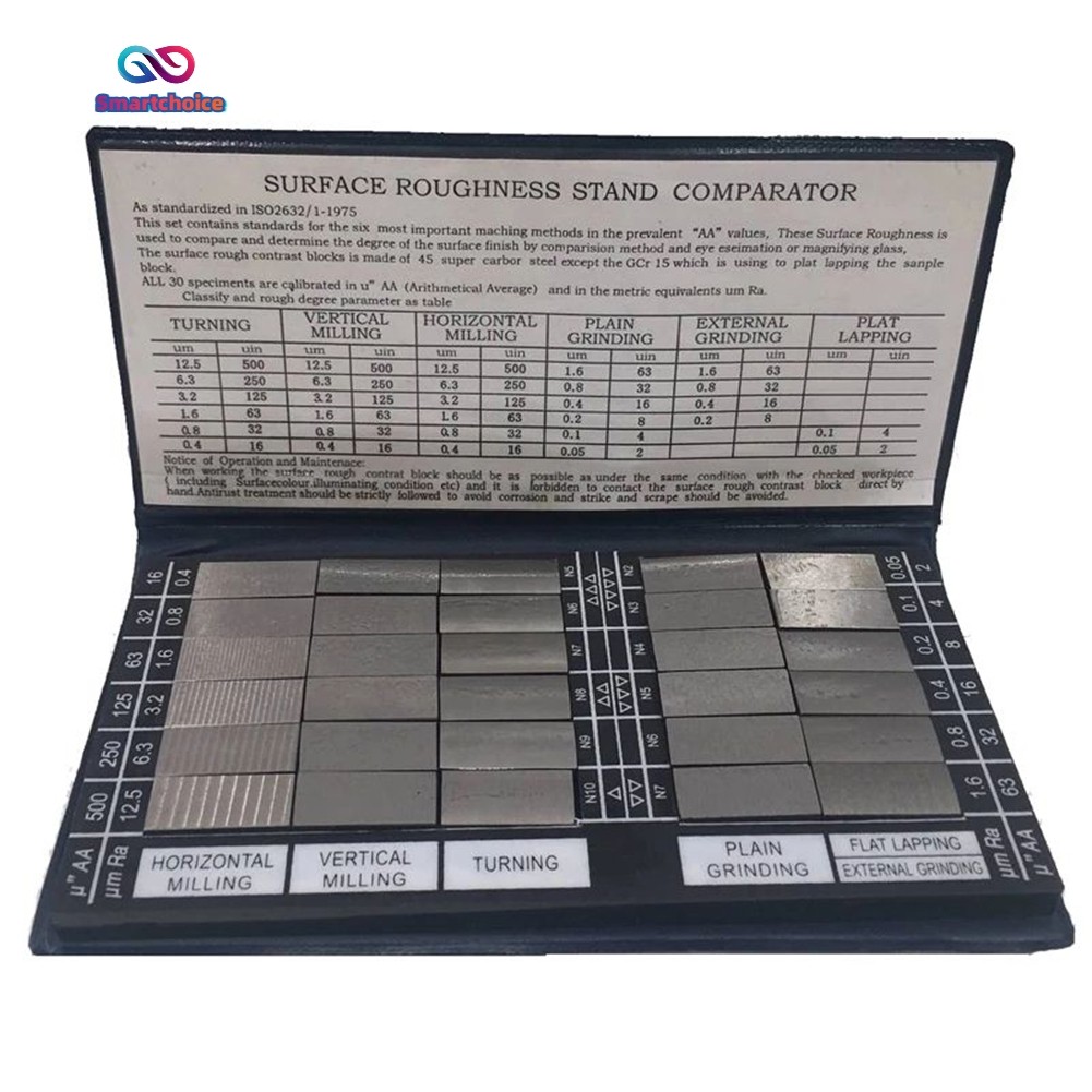 Surface Roughness Comparison Sample Block Ra0.05-12.5mm Roughness Sample Block