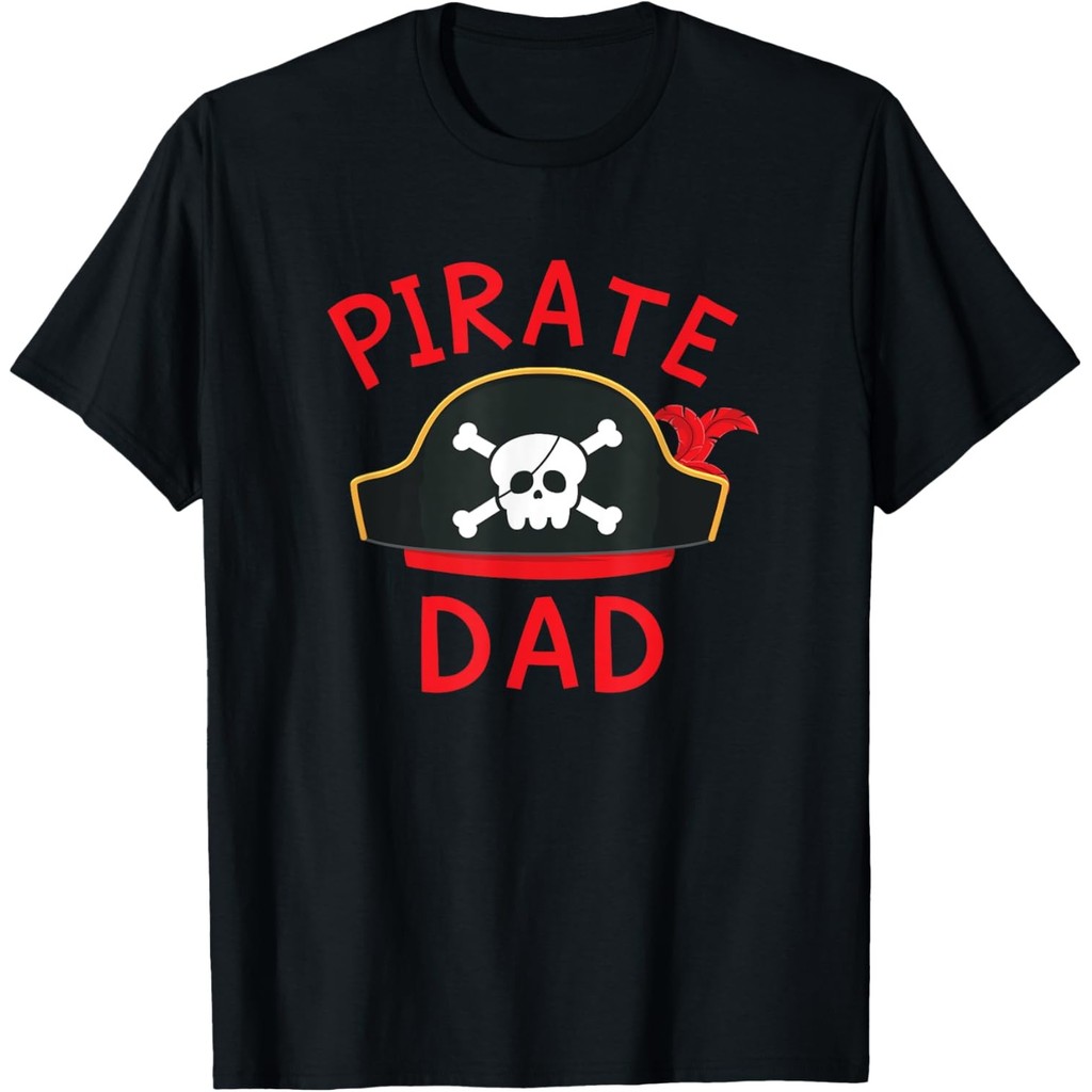 Pirate Dad Pirate Birthday Party Dad Family Group Matching T-Shirt Mans