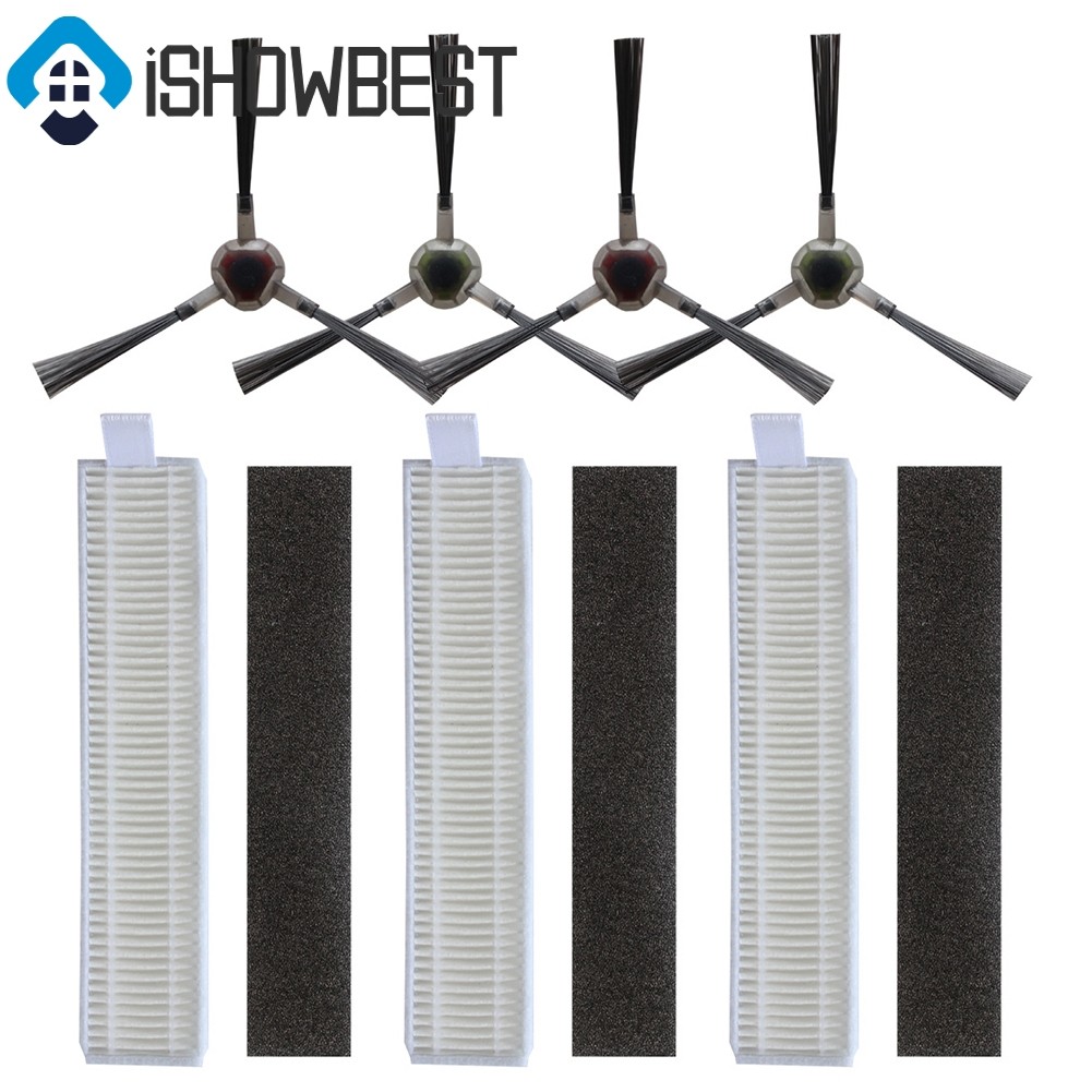 ตัวกรองชุดแปรงด้านข้างสําหรับ Ecovacs OZMO Slim 11 สําหรับชุดอุปกรณ์เสริม DEEBOT U3