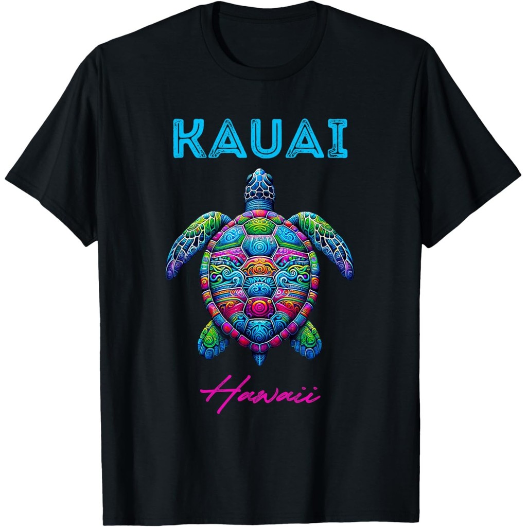 Kauai Hawaii Tribal Beach Sea Turtle เสื้อยืด
