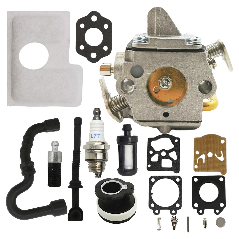 เปลี่ยนคาร์บูเรเตอร์สําหรับเลื่อยยนต์ 017 018 MS170 MS180 MS170C MS180C Zama 180 C1Q-S57 Chainsaw พร