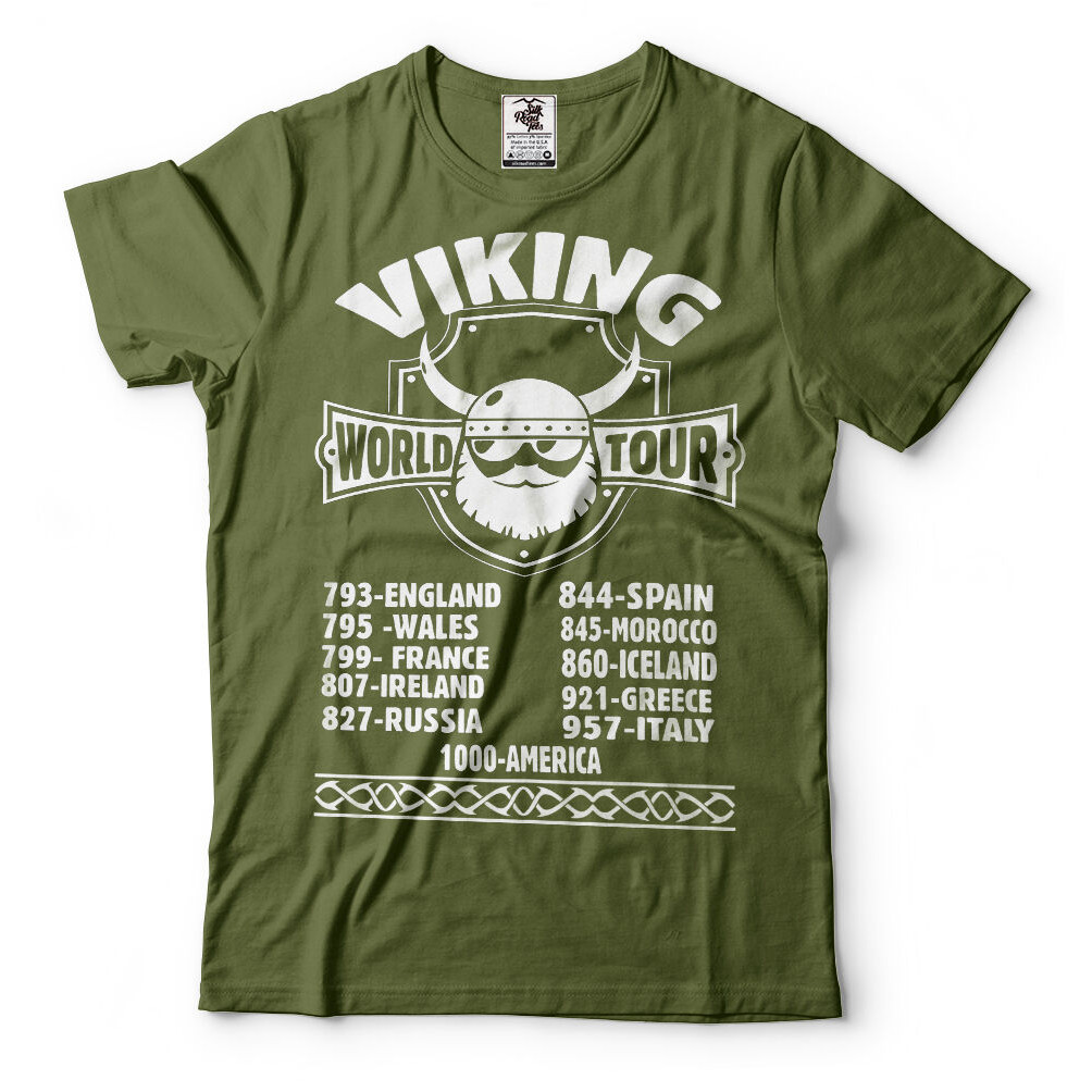 เสื้อยืดธีมวิคิง Valhalla และ Odin สัญลักษณ์ OdinTEE เหมาะสำหรับไซส์ XS-3XL