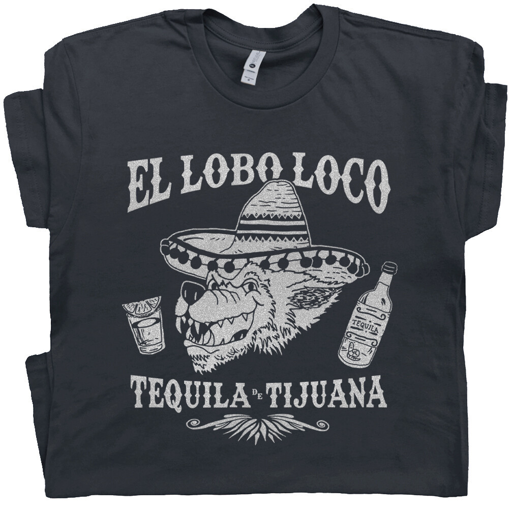 เสื้อ Tee Tequila Mezcal จาก Tijuana ออกแบบคลาสสิค Coyote Wolf