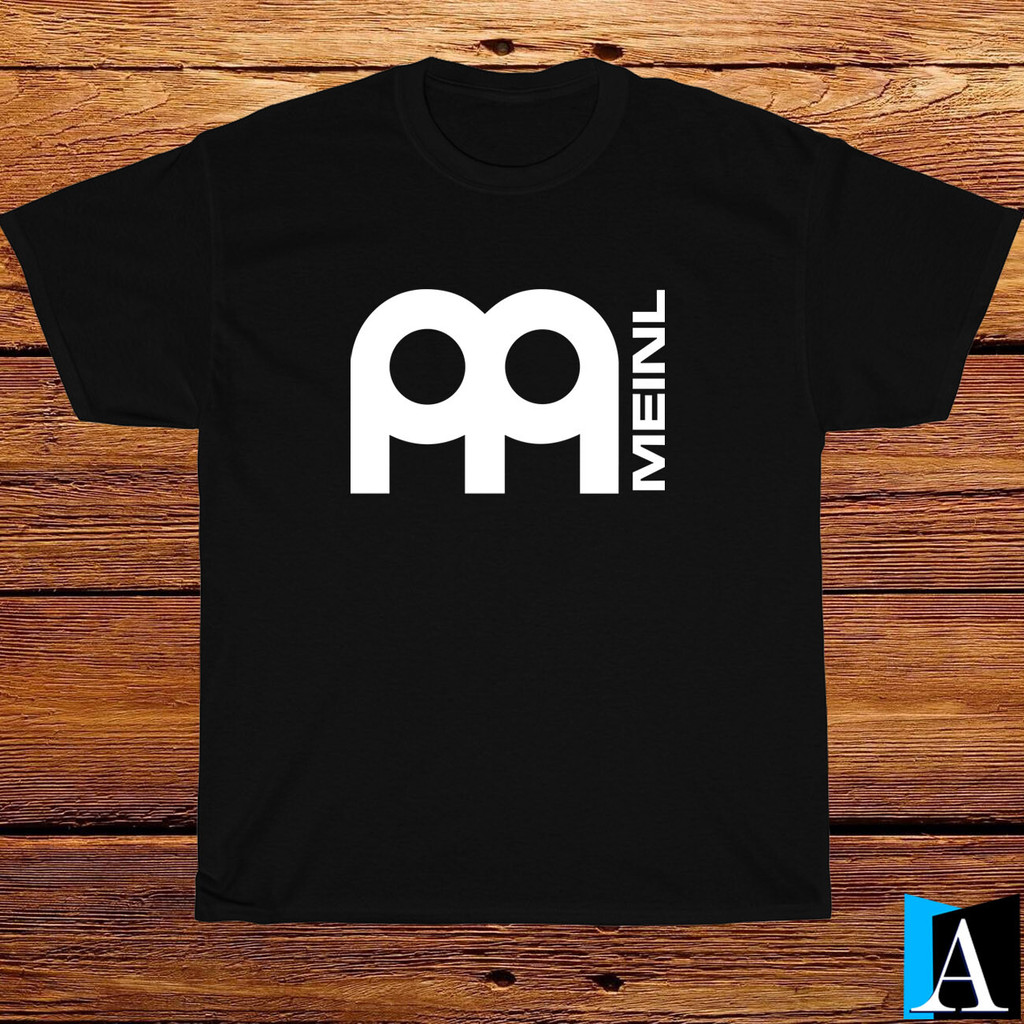2025 เสื้อ Meinl Cymbals Music Logo สีดําสีขาวสีกรมท่าสีเทาเสื้อยืดชาย