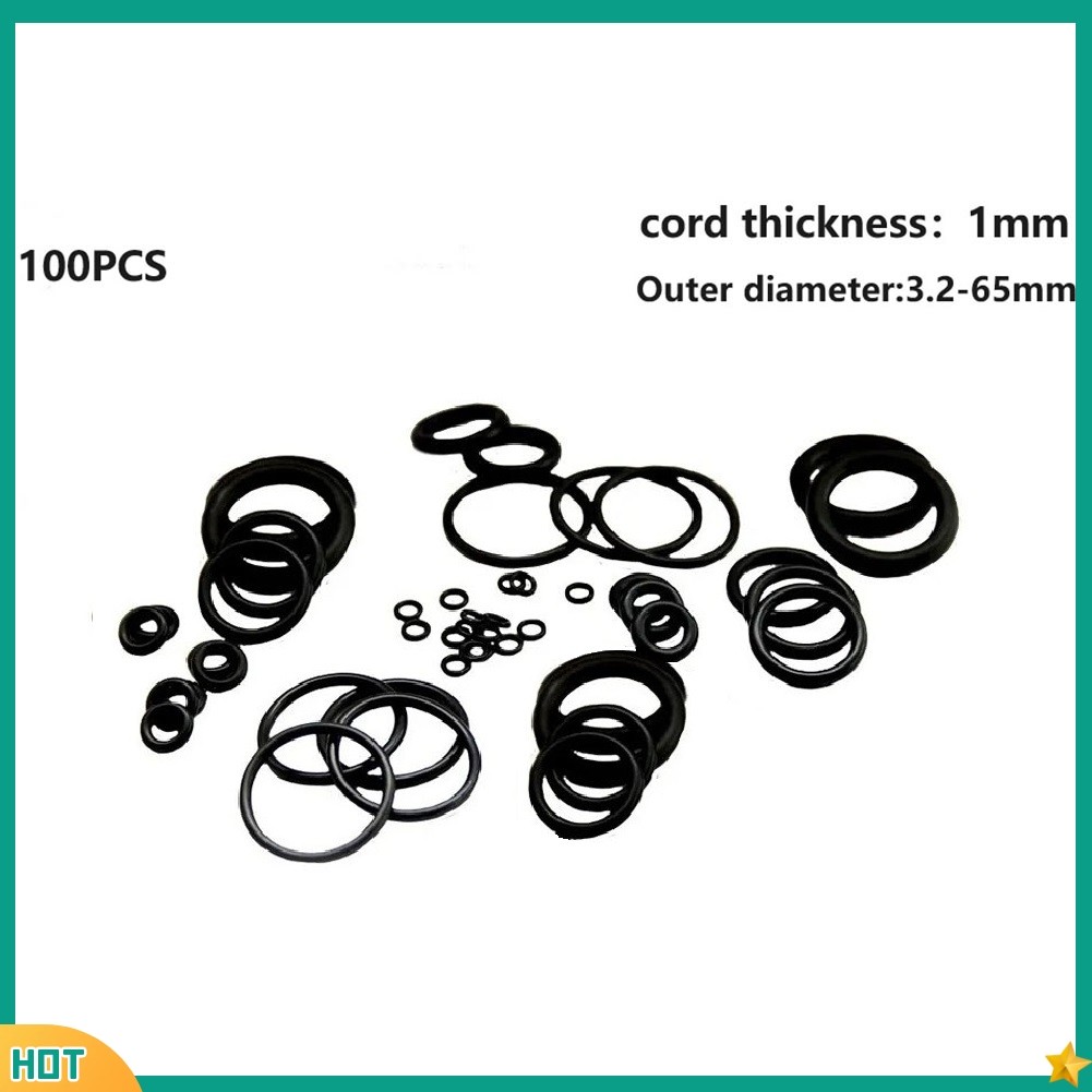SUSTORE O ring O-ring ภายนอก Ø 3.2 - 65mm x สายหนา 1.0mm 70 แหวนปิดผนึก