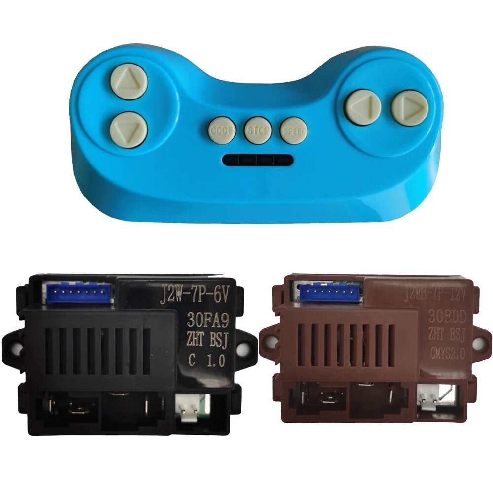 Bestshe1.th❤️รีโมทคอนโทรลมอเตอร์ไฟฟ้ารถ Controller Fitting J2W-7P-6V J2WB- 7P 12V