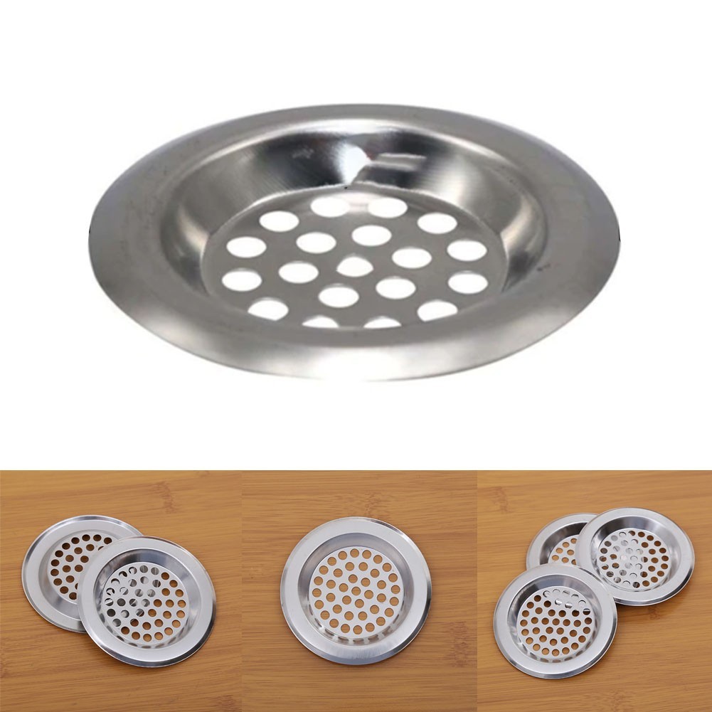 [ขายร้อน] STEEL PLUG STRAINER Bath/Bathroom Sink Shower Drain Filter Cover Hair Catcher UK❤ - รูปที่ 3