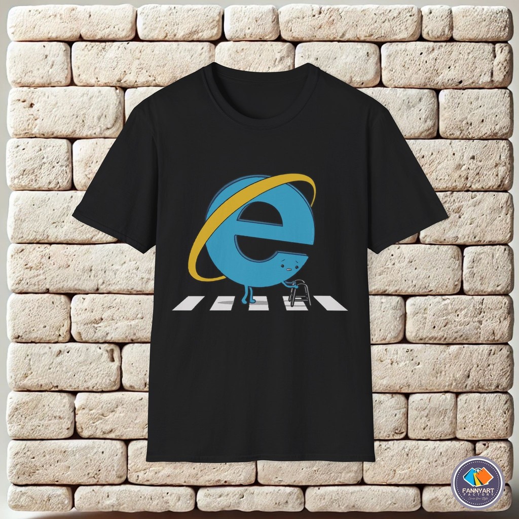 Slower Internet Explorer Browser ท็อปส์ซูใหม่ของขวัญ Casual Streetwear เสื้อยืด Unisex