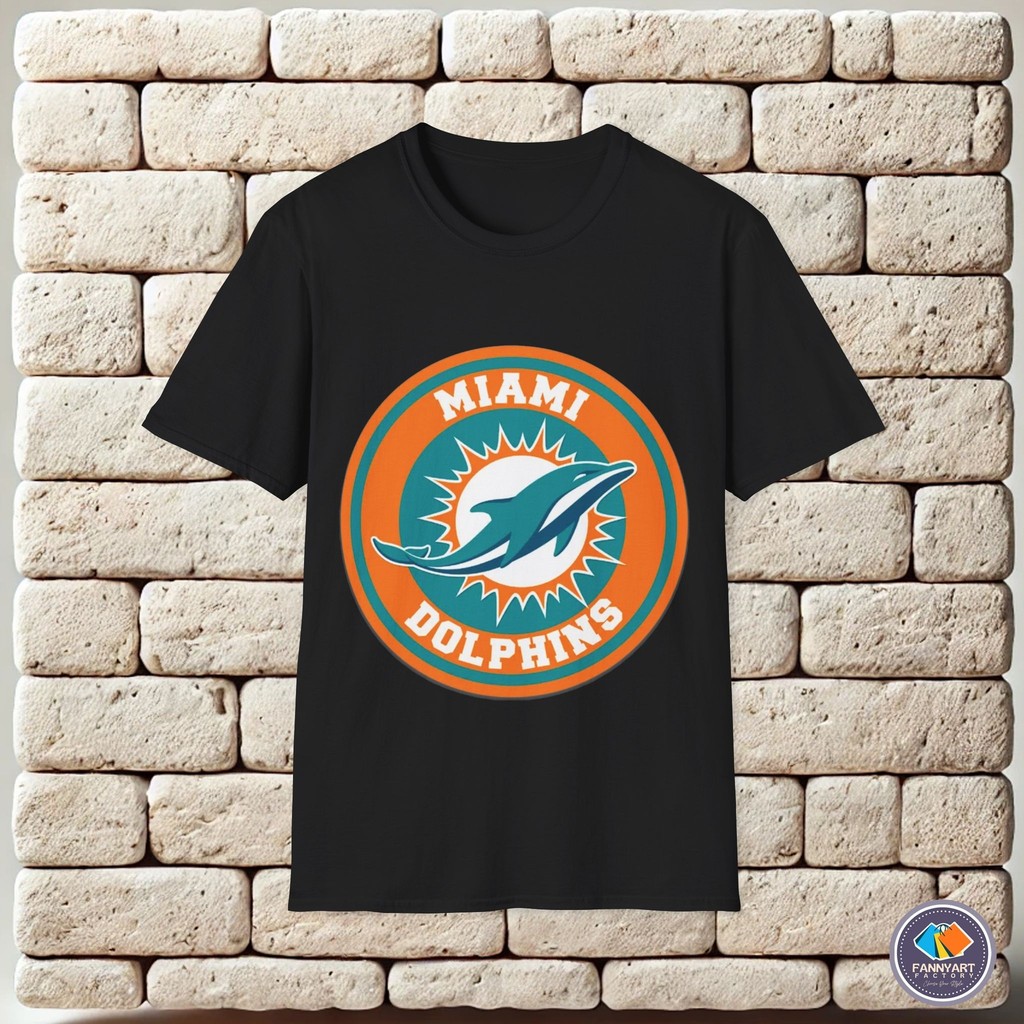 Miami Dolphins American Football Club Logo เสื้อยืด Unisex