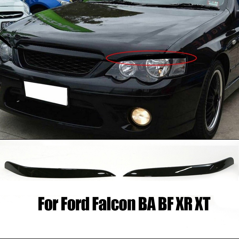 [GR] ไฟหน้าคิ้วฝาครอบเปลือกตาเหมาะสําหรับ Ford Falcon BA BF XR XR6 XR8 สําหรับ XT
