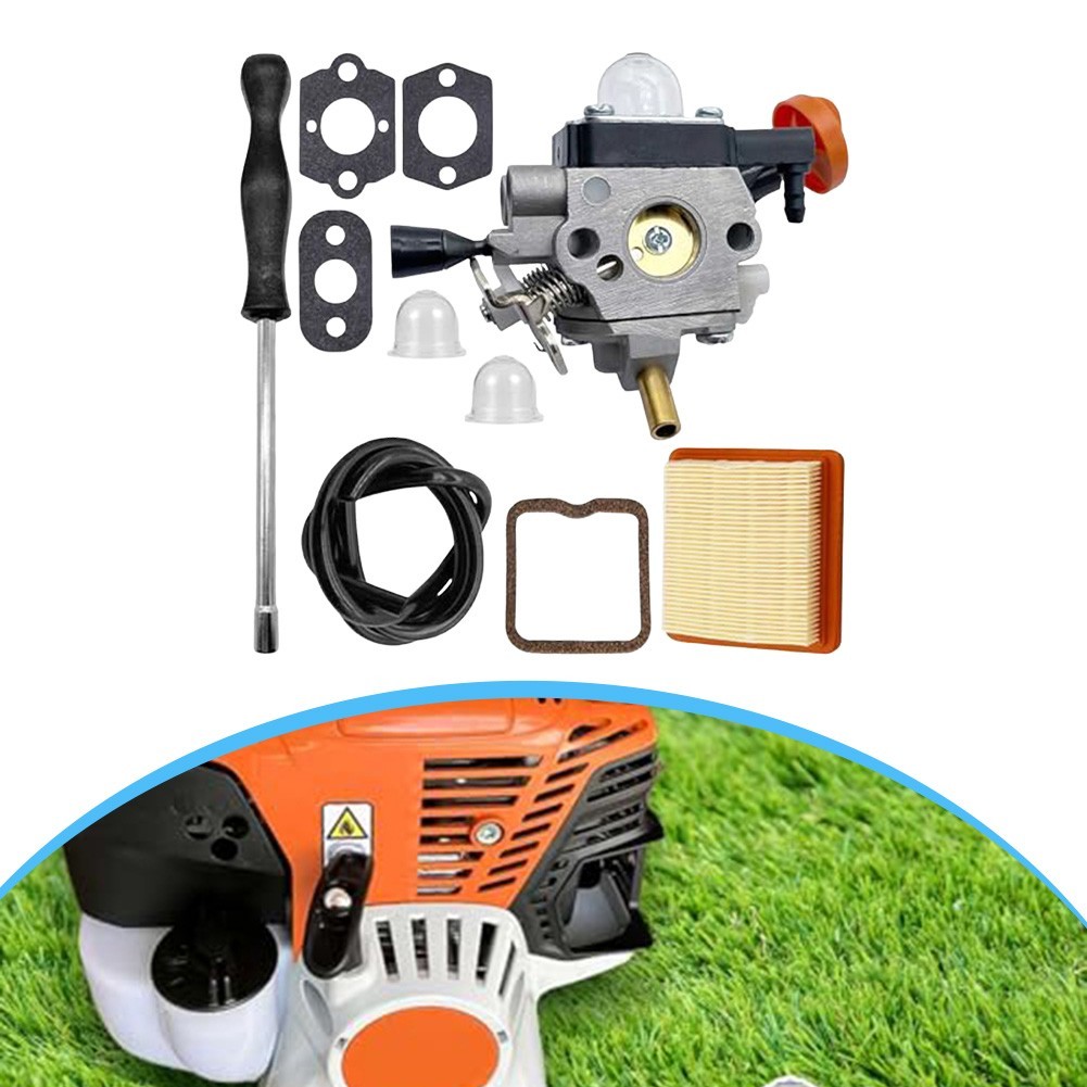 <oncemorg> คาร์บูเรเตอร์สําหรับ FS131 FS131R FS311 KM131 เปลี่ยน 4180-120-0619 กรองอากาศ