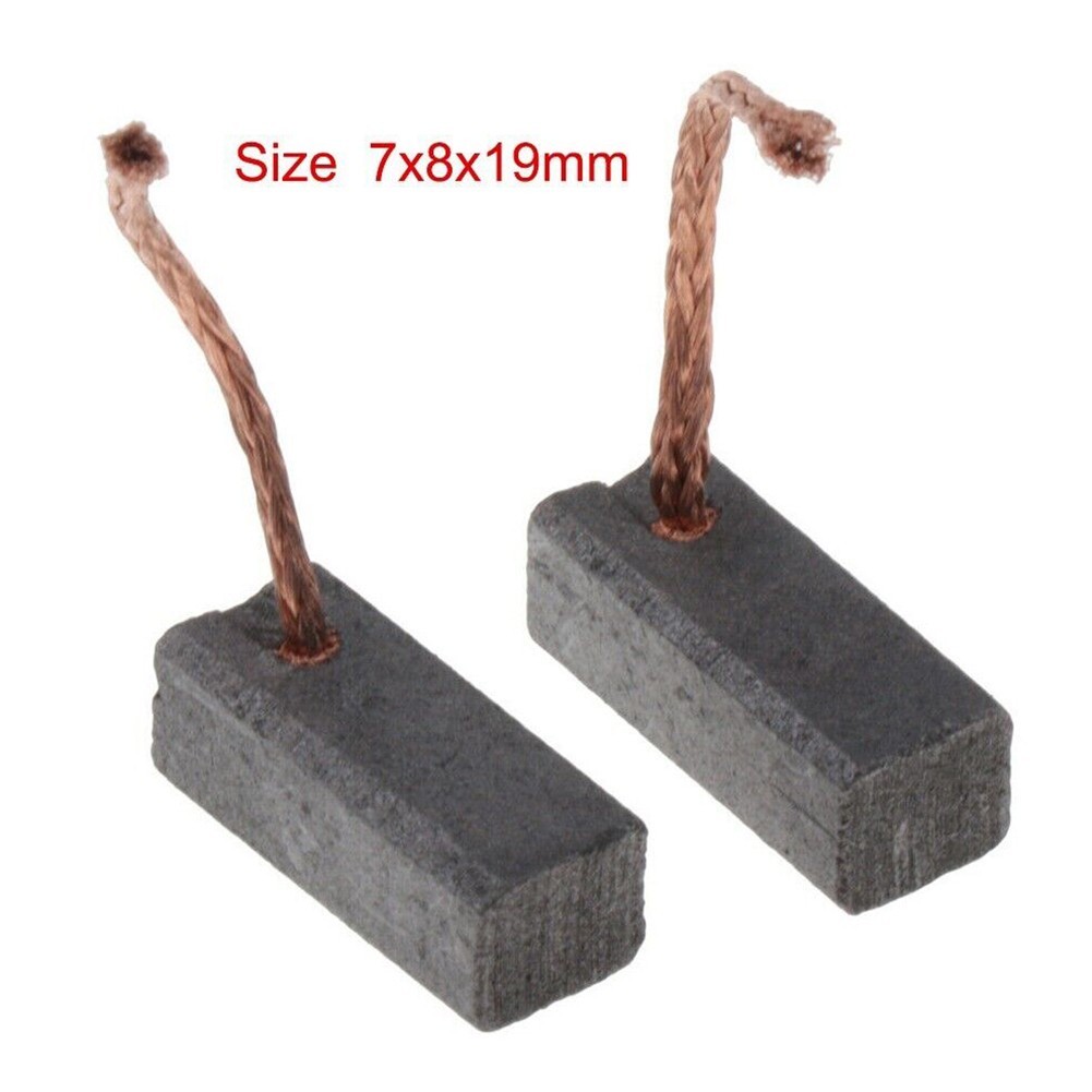 [SWHOME] แปรงคาร์บอน 2 ชิ้นสําหรับเปลี่ยนไฟฟ้า 7x8x19 มม. [AUG]