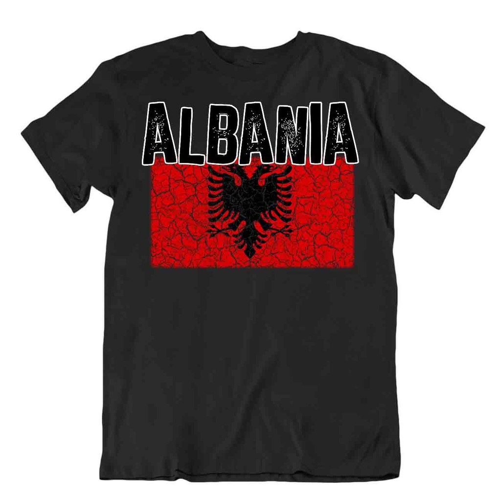 เสื้อยืดธง Albania สไตล์แฟชัน สำหรับเป็นของที่ระลึก