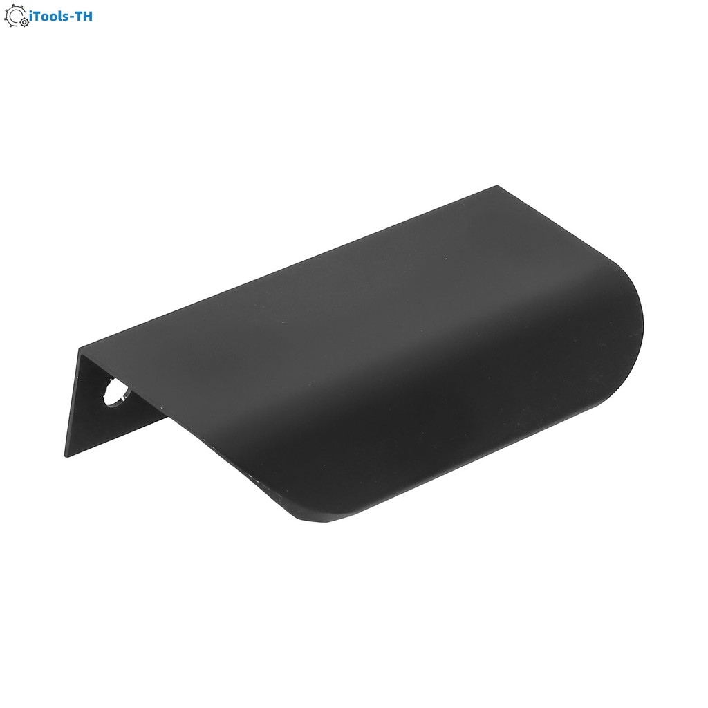 <iTools> มือจับประตูตู้ครัวสีดําตู้ลิ้นชักปกปิดขอบนิ้วดึง