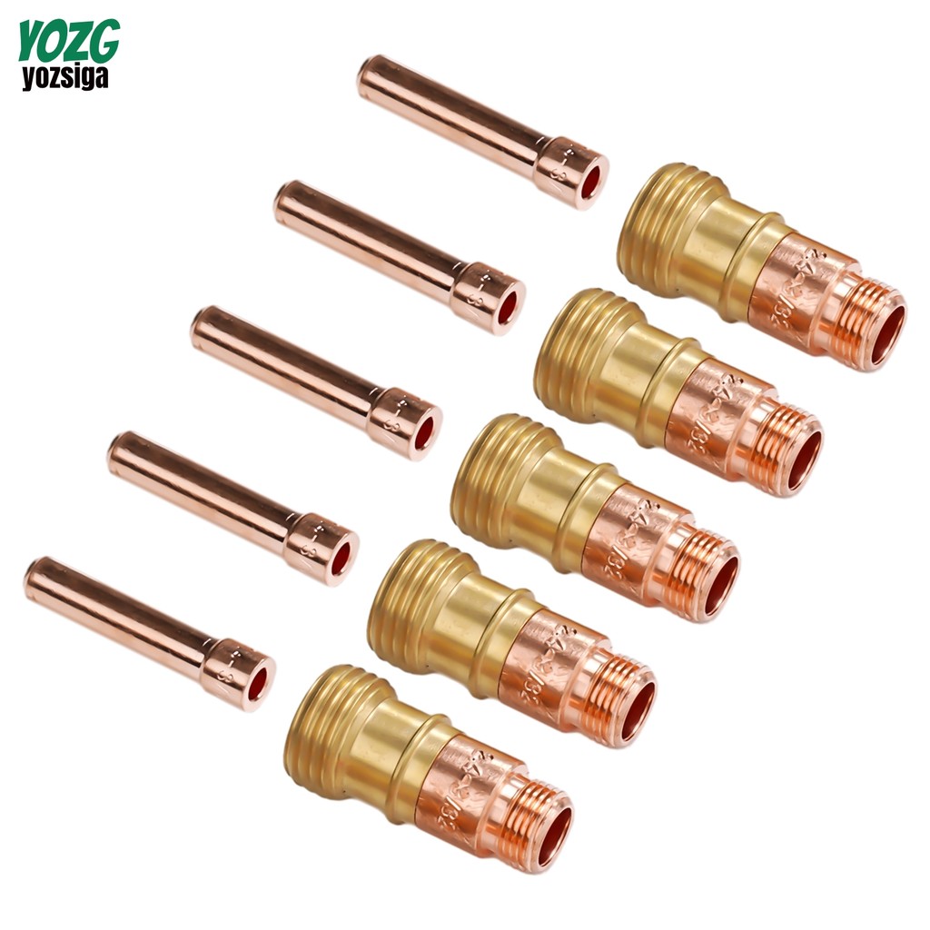 10pcs TIG Stubby เลนส์แก๊ส 17GL332 10N24S 3/32 &TIG Collet Kit DB SR WP 17 18 26